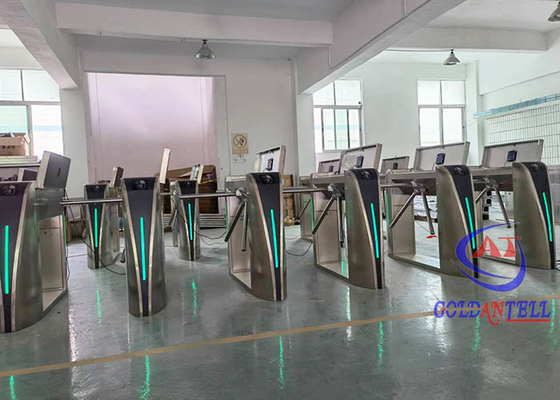 Outdoor Access Control Turnstiles Anti Rust Stainless Steel With LED Lights