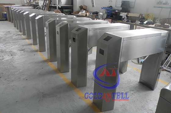 Bidirectional Pedestrian Tripod Turnstile Gate With Access Control System / LED Indicator Lamp / Alarm Light