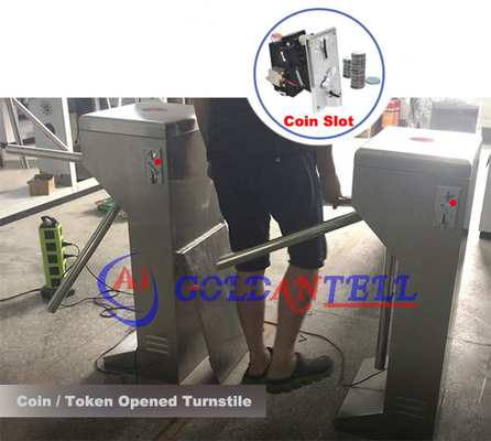 Half Height Coin or Token Operated turnstile entrance gates for Swimming Pool Entrance