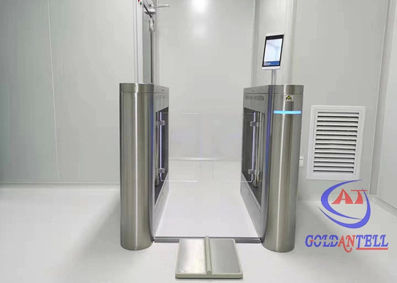 8 Inch LCD Screen ESD Turnstile Gate System With Foot Pedal and Wristband