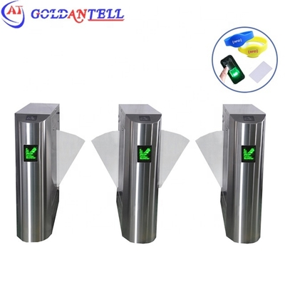 304 Stainless Steel Flap Barrier Gate 1200x300x1000mm NFC RFID Access