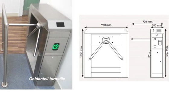 Bi-directional Coin Operated Turnstiles Access Entry Systems for Public Toilets & Public Conveniences - Paid Toilets