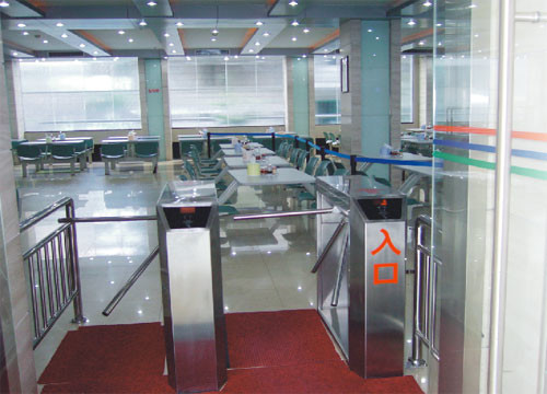 Library / Shop Interior Tripod Security Gates One Way Pedestrian Access Turnstile HS Code