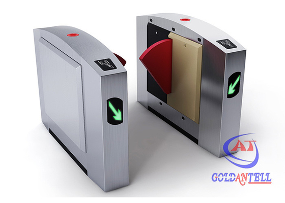 Anti Punching Dual Channels 0.6s Biometric Flap Barrier Gate