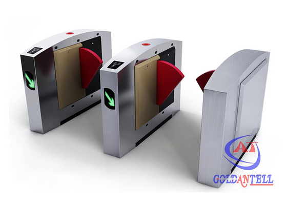 Anti Punching Dual Channels 0.6s Biometric Flap Barrier Gate