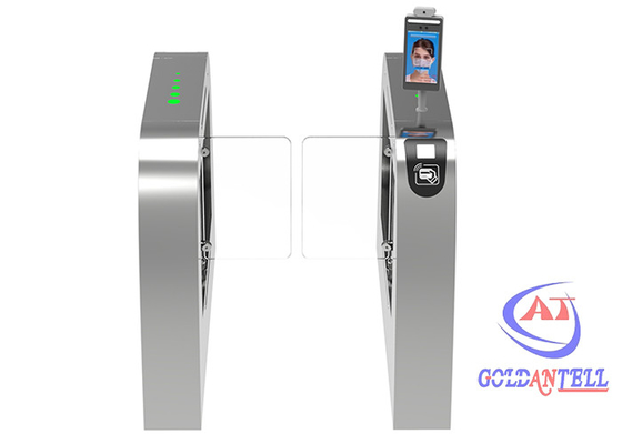 High Security Half Height Turnstiles Anti Tail With Face Recognition Camera Finger Print