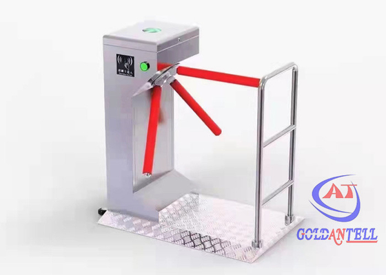 Semi Automatic Entrance Barrier Gate SS304 Drop Arm 60cm Tripod Barrier Gate