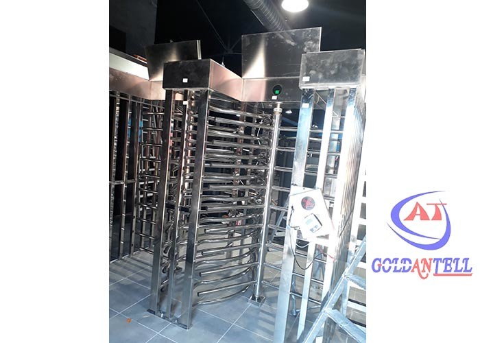 QR Code RFID Turnstile Gate for Access Control - Stainless Steel