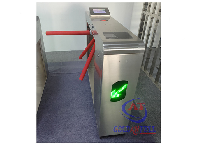 LCD Metro Turnstile with RFID & Token Reader - Stainless Steel