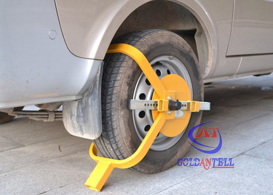 Yellow / Orange Professional Car Wheel Clamps For Trailers / Motorhomes G.W 5.4KG