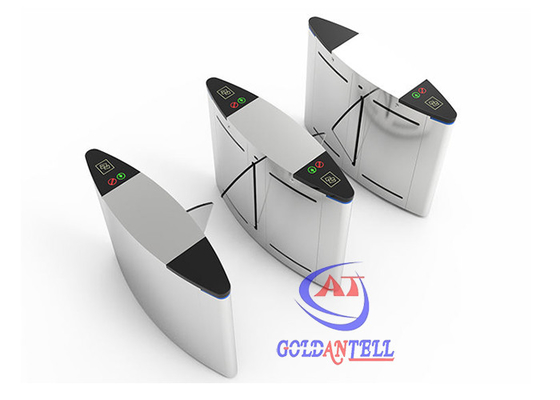 Outdoor RS485 RFID Smart Gate Flap Barrier System For Schools Gym