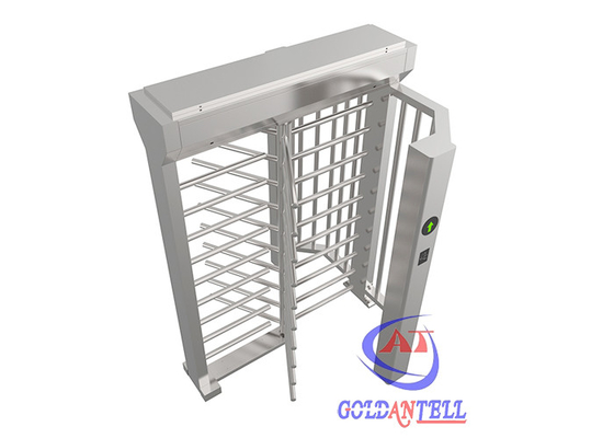 Single Entry Full Height Turnstile Manual Mechanism / Biometric Automatic Electrical