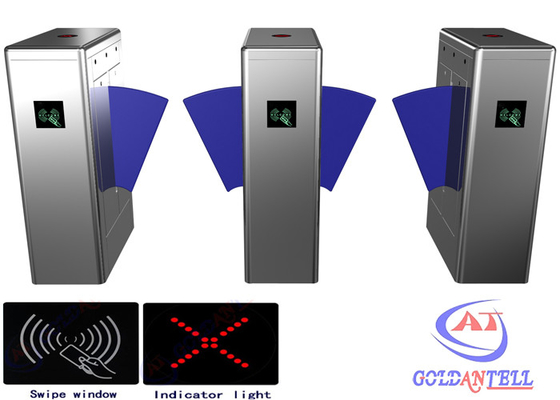 Office Baffle barrier RFID Turnstile security gate barcode fingerprint and RFID reader