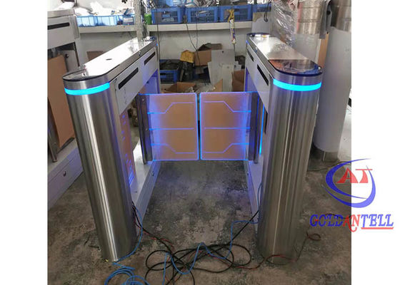 SS304 Anti Tailing Face Recognition Full Height Turnstile Access Control Gate