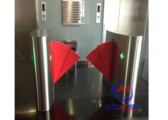 90CM width Sliding Card Double Wing access control barriers with automatic sensor