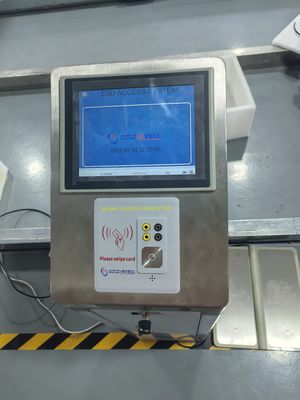 Security Swing Barrier Turnstile with ESD Tester System Stainless Steel ESD Wristband Tester