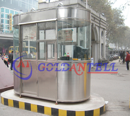 Custom Stainless Steel Security Cabin Prefab Outdoor Guard Booth