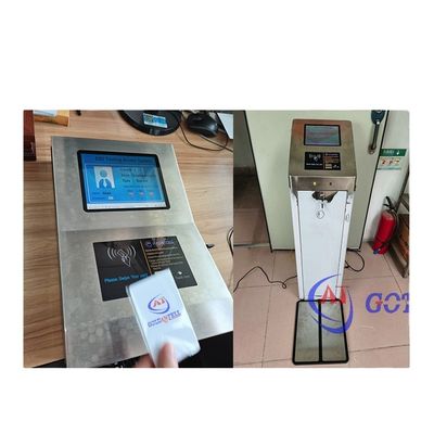Security Swing Barrier Turnstile with ESD Tester System Stainless Steel ESD Wristband Tester