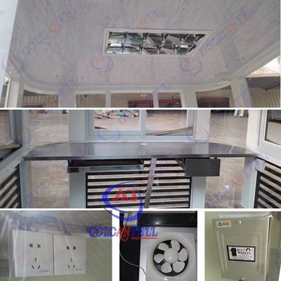 Outdoor Portable Movabl Luxtry Security Guard Prefabricated Security Booth Post Cabin