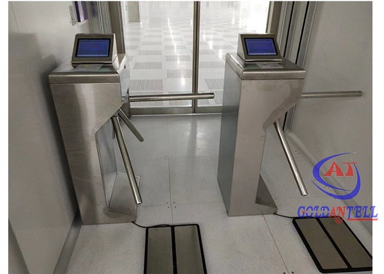 OEM Tripod Turnstile with 25-30 Persons/Min Passing Speed 55-60cm Passage Width and 1.2-1.5mm Steel Thickness