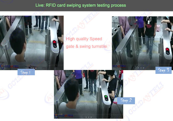 Stainless Steel Automatic Door Bidirectional Remote Control Security Turnstile Access Price Entrance Gate Pedestrian