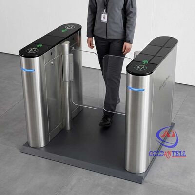 Ultra-slim White Swing Turnstile Mini Speed Gate DC Brushless Motor Custom Colorful Barrier for Boutique and Retail Store CE