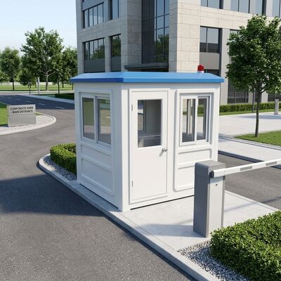 Steel Plate Roof Security Guard House Approximately 200 to 500 Kilograms Weight Designed for Security Applications