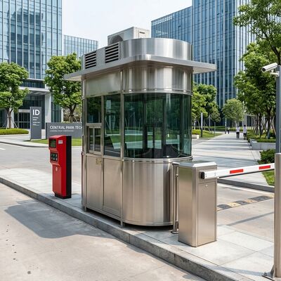 IP54 Waterproof Rating Security Guard House with Drainage System Electricity Fittings Operating Between Minus 30 and 60 Degrees Celsius