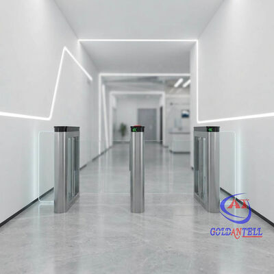 ADA Compliant Wide Lane Swing Turnstile AI Anti-tailgating Speed Gate for Wheelchair and High-Security Public Entrance CE
