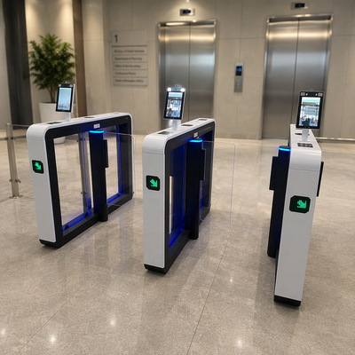 QR Code Face Recognition Automatic Swing Barrier Speed Turnstile Card Membership Gym Office Building