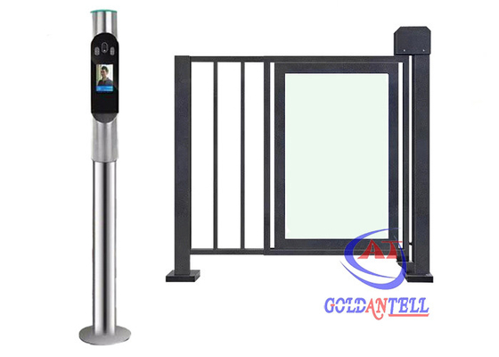 Thermal Scanner Face Recognition Door Access Control Turnstiles With Camera Waterproof Fence Barrier