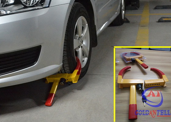 Red painting adjustable width sold secure wheel clamp for motorcycle or SUV or Small Van