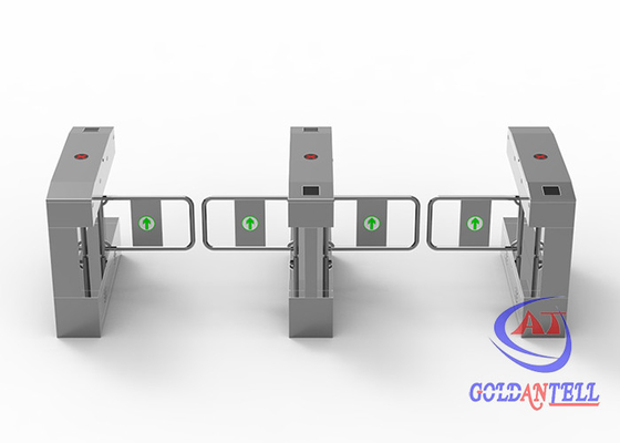 Anti Pinch ESD Turnstile Gate System Double Channel Stainless Steel ESD Wristband Test