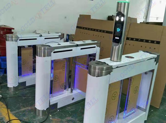 QR Code NFC Turnstile Gate with AI Facial Recognition