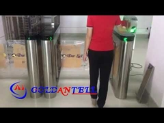 GAT-686 Speed gate swing barrier gate integrated with both QR code bar code and rfid card reader