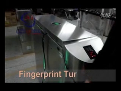 GAT-218 flap barrier gate with fingerprint reader