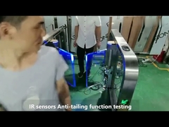 GAT-621 Slim design QR code NFC card pass control pedestrian speed gates rfid fast for gym