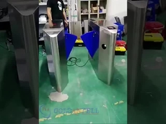 GAT-201 IR Sensors Auto Flap Barrier Turnstile Baffle Doors With Access Control System