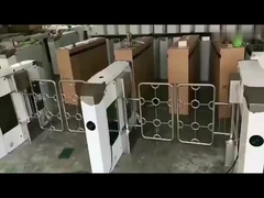 GAT-603 Stainless Steel Waterproof Dual Lane Swing Barrier Turnstile Anti Collision
