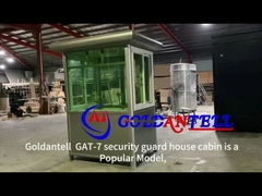 Steel Security Guard House Portable Building Post Prefab Home Antisepsis Spraying Treatment