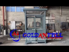 Color Steel Portable Office Security Cabin with Customized Color and size