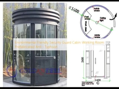 Environmental Friendly Security Guard Cabin Working Room Prefabricated Anti - Typhoon